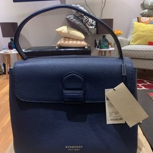 Burberry Derby Medium Grainy Leather Tote